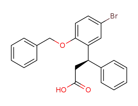 R-(-)3-(2-benzyloxy-5-bromophenyl)-3-phenylpropionic acid