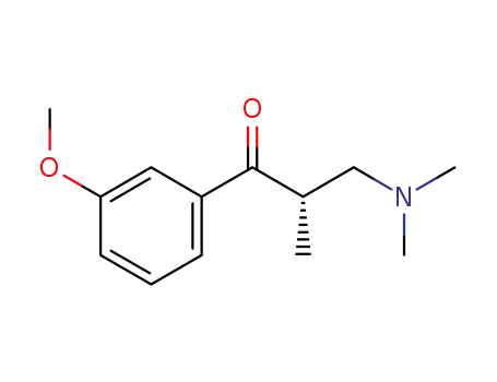 Molecular Structure of 850222-40-1 ((S)-3-(dimethylamino)-1-(3-methoxyphenyl)-2-methylpropan-1-one)