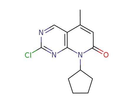 2-chloro-5-methyl-8-cyclopentylpyridin[2,3-d]pyrimidin-8-hydro-7-one