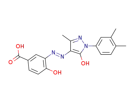 3-{[1-(3,4-dimethylphenyl)-5-hydroxy-3-methyl-1H-pyrazol-4-yl]azo}-4-hydroxybenzoic acid
