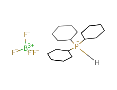 Molecular Structure of 58656-04-5 (Tricyclohexylphosphonium tetrafluoroborate)