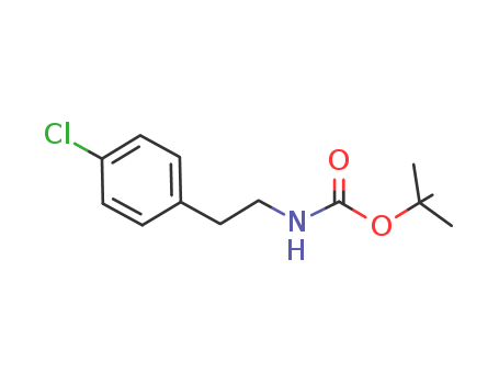 Molecular Structure of 167886-56-8 (Carbamic acid, [2-(4-chlorophenyl)ethyl]-, 1,1-dimethylethyl ester)