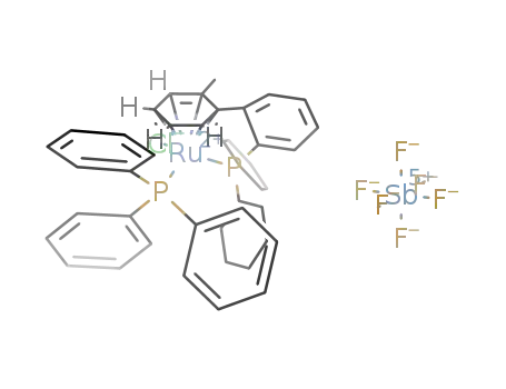 [Ru(η6:η1-2-(dicyclohexylphosphino)-2'-methylbiphenyl-P)(PPh3)Cl]SbF6