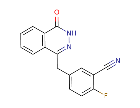 2-FLUORO-5-[(4-OXO-3,4-DIHYDROPHTHALAZIN-1-YL)METHYL]BENZONITRILE