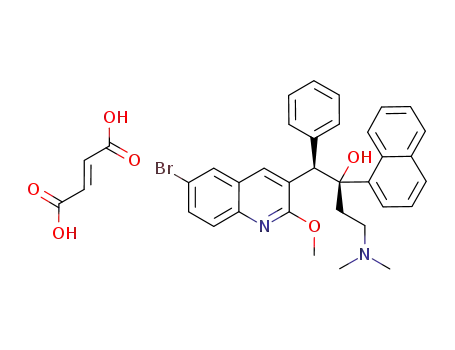 [4-(6-bromo-2-methoxyquinolin-3-yl)-3-hydroxy-3-(naphthalen-1-yl)-4-phenylbutyl]dimethylazanium 3-carboxyprop-2-enoate