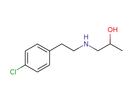 Molecular Structure of 847063-13-2 (1-[[2-(4-Chlorophenyl)ethyl]amino]-2-hydroxypropane)