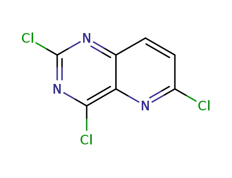 Molecular Structure of 1036738-12-1 (2,4,6-Trichloro-pyrido[3,2-d]pyrimidine)