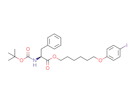 (S)-4-iodo-1-(6-(2-tert-butoxycarbonylamino-3-phenylpropanoyloxy)hexyloxy)benzene