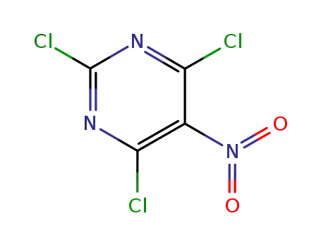 Molecular Structure of 4359-87-9 (2,4,6-TRICHLORO-5-NITROPYRIMIDINE)