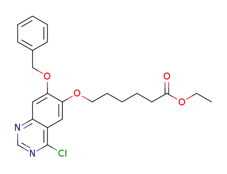 Ethyl 6-(7-(benzyloxy)-4-chloroquinazolin-6-yloxy)hexanoate