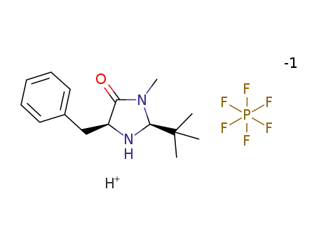 (2S,5S)-5-benzyl-2-(tert-butyl)-3-methyl-4-oxoimidazolidin-1-ium hexafluorophosphate