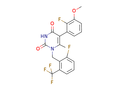 5-(2-FLUORO-3-METHOXYPHENYL)-1-[[2-FLUORO-6-(TRIFLUOROMETHYL)PHENYL]METHYL]-6-METHYL-2,4(1H,3H)-PYRIMIDINEDIONE