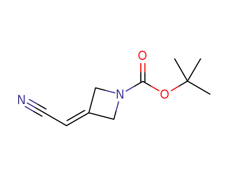 Molecular Structure of 1153949-11-1 (1-Boc-3-(cyanomethylene)azetidine)