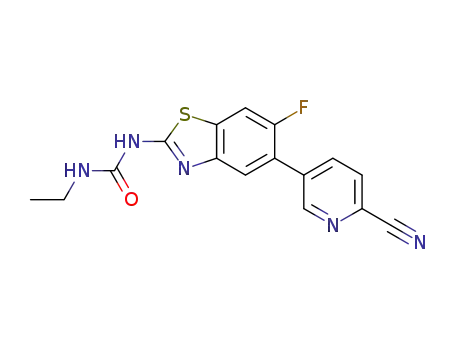 1-(5-(6-cyanopyridin-3-yl)-6-fluorobenzo[d]thiazol-2-yl)-3-ethylurea