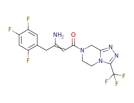 1,2,4-Triazolo[4,3-a]pyrazine, 7-[3-amino-1-oxo-4-(2,4,5-trifluorophenyl)-2-butenyl]-5,6,7,8-tetrahydro- 3-(trifluoromethyl)-