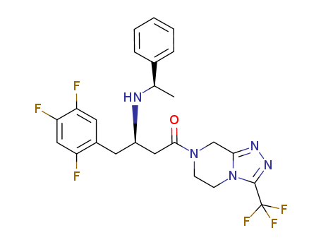 (3R)-1-[5,6-Dihydro-3-(trifluoromethyl)-1,2,4-triazolo[4,3-a]pyrazin-7(8H)-yl]-3-[[(1R)-1-phenylethyl]amino]-4-(2,4,5-trifluorophenyl)-1-butanone