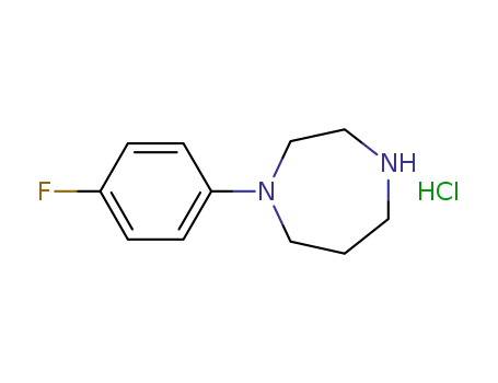 Molecular Structure of 263409-96-7 (1-(4-FLUOROPHENYL)HOMOPIPERAZINE)