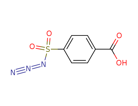 17202-49-2,4-CARBOXYBENZENESULFONYL AZIDE,Benzoicacid, p-(azidosulfonyl)- (8CI);4-(Azidosulfonyl)benzoic acid;4-Carboxybenzenesulfonyl azide;p-(Azidosulfonyl)benzoic acid;p-Carboxybenzenesulfonyl azide;