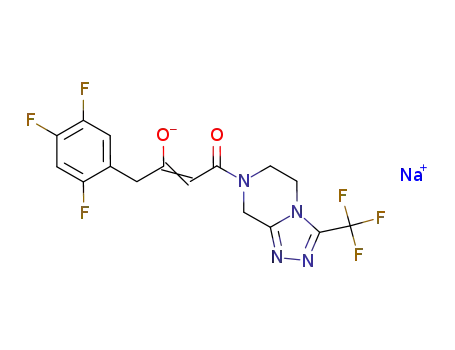 4-oxo-4-[3-(trifluoromethyl)-5,6-dihydro[1,2,4]triazolo[4,3-a]pyrazin-7(8H)-yl]-1-(2,4,5-trifluorophenyl)butan-2-one sodium salt
