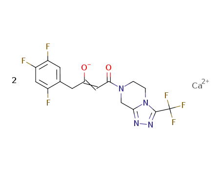 4-oxo-4-[3-(trifluoromethyl)-5,6-dihydro[1,2,4]triazolo[4,3-a]pyrazin-7(8H)-yl]-1-(2,4,5-trifluorophenyl)butan-2-one calcium salt