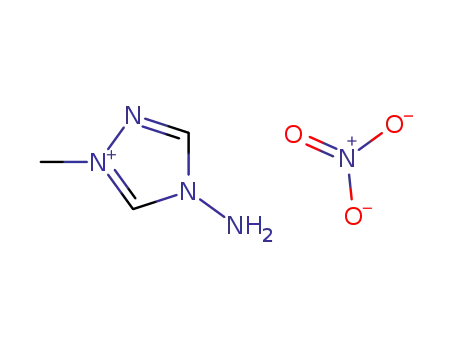 Molecular Structure of 817177-66-5 (4-aMino-1-Methyl-4H-1,2,4-triazol-1-iuM nitrate)