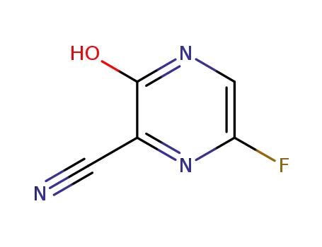 Molecular Structure of 356783-31-8 (2-Pyrazinecarbonitrile, 6-fluoro-3,4-dihydro-3-oxo-)