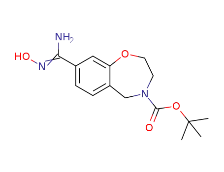 1,1-dimethylethyl 8-[(hydroxyamino)(imino)methyl]-2,3-dihydro-1,4-benzoxazepine-4(5H)-carboxylate