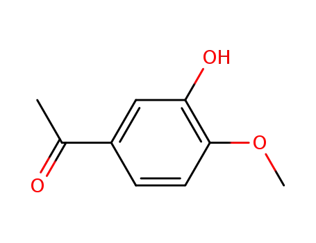 Molecular Structure of 6100-74-9 (4-methoxy-3-hydroxyacetophenone)