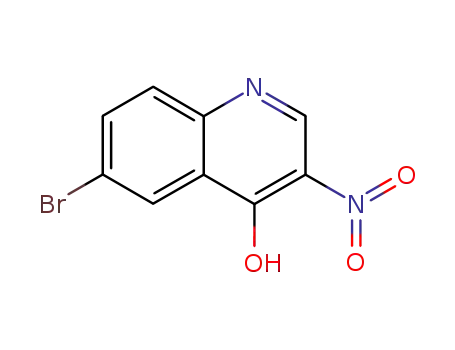 Molecular Structure of 853908-50-6 (6-Bromo-3-nitro-4-quinolinol)