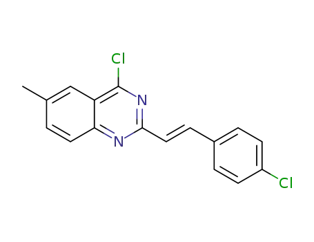 4-chloro-2-[(E)-2-(4-chlorophenyl)ethenyl]-6-methylquinazoline