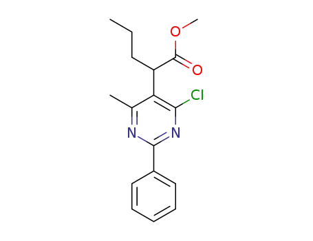 methyl 2-(4-chloro-6-methyl-2-phenylpyrimidin-5-yl)pentanoate