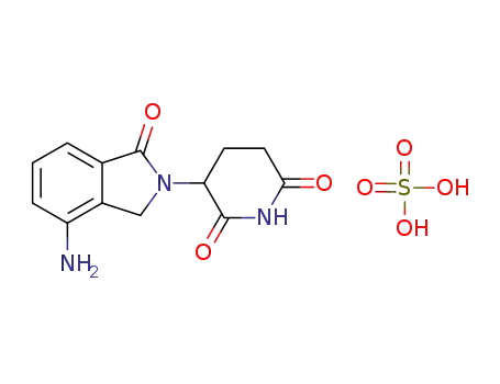 (RS)-3-(4-amino-1-oxo-1,3-dihydroisoindol-2-yl)piperidine-2,6-dione hydrogen sulfate