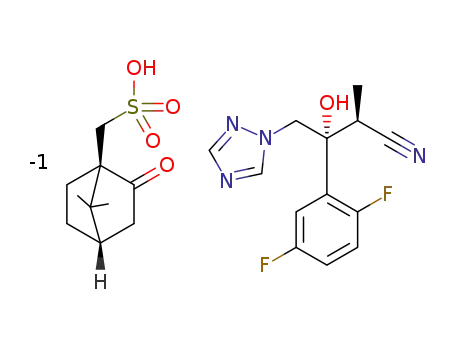 (2S,3R)-3-(2,5-difluorophenyl)-3-hydroxy-2-methyl-4-(1H-1,2,4-triazol-1-yl)butanenitrile-(1R)-10-camphorsulfonate