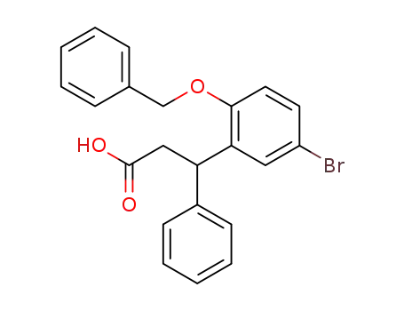 (+/-)-3-(2-benzyloxy-5-bromophenyl)-3-phenylpropionic acid