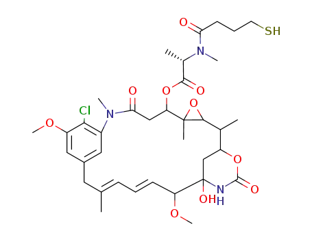 N(2')-deacetyl-N(2')-(3-mercapto-1-oxopropyl)maytansine