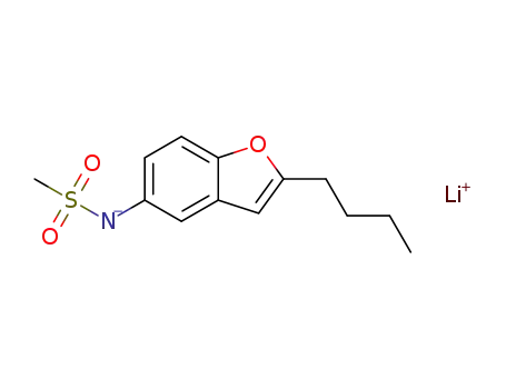2-butyl-5-methanesulfonamido-benzofuran lithium salt