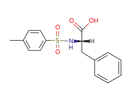 Molecular Structure of 13505-32-3 (N-(P-TOLUENESULFONYL)-L-PHENYLALANINE)