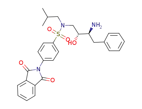N-((2R,3S)-3-amino-2-hydroxy-4-phenylbutyl)-4-(1,3-dioxoisoindolin-2-yl)-N-isobutylbenzenesulfonamide