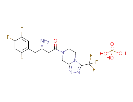 (2S)-4-oxo-4-[3-(trifluoromethyl)-5,6-dihydro[1,2,4]triazolo[4,3-a]pyrazin-7(8H)-yl]-1-(2,4,5-trifluorophenyl)butan-2-amine phosphate