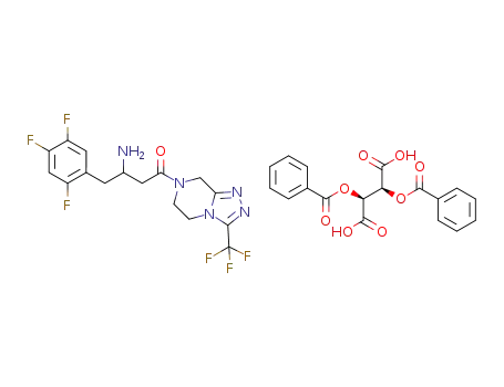 dibenzoyl-D-tartaric acid 4-oxo-4-[3-(trifluoromethyl)-5,6-dihydro[1,2,4]triazolo[4,3-a]pyrazin-7(8H)-yl]-1-(2,4,5-trifluorophenyl)butan-2-amine
