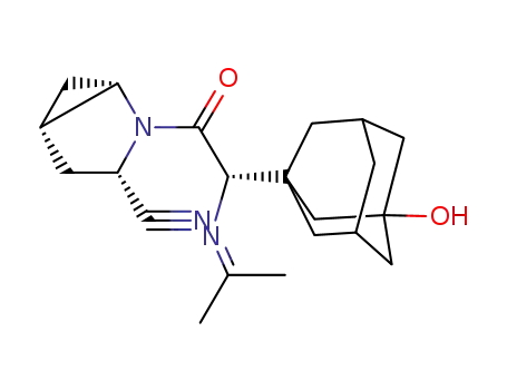 (1S,3S,5S)-2-[(2S)-2-propan-2-ylideneamino-2-(3-hydroxy-1-adamantyl)acetyl]-2-azabicyclo[3.1.0]-hexane-3-carbonitrile