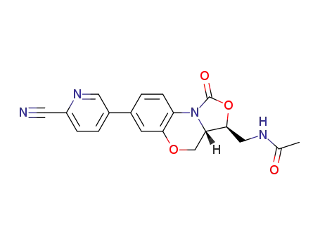N-(((3S,3aS)-7-(6-cyanopyridin-3-yl)-1-oxo-1,3,3a,4-tetrahydrobenzo[b]oxazolo[3,4-d][1,4]oxazin-3-yl)methyl)acetamide