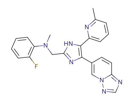 N-((4-([1,2,4]triazolo[1,5-a]pyridin-6-yl)-5-(6-methylpyridin-2-yl)-1H-imidazol-2-yl)methyl)-2-fluoro-N-methylaniline
