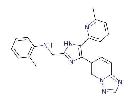 N-((4-([1,2,4]triazolo[1,5-a]pyridin-6-yl)-5-(6-methylpyridin-2-yl)-1H-imidazol-2-yl)methyl)-2-methylaniline