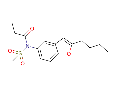N-ethoxycarbonyl-N'-(2-n-butyl-1-benzofuran-5-yl)-methanesulfonamide
