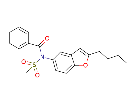 N-benzoyl-N'-(2-n-butyl-1-benzofuran-5-yl)-methanesulfonamide