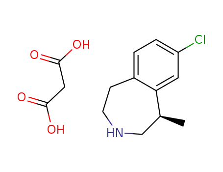 (R)-8-chloro-1-methyl-2,3,4,5-tetrahydro-1H-3-benzazepine malonate salt