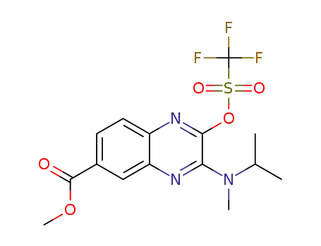methyl 3-[methyl(propan-2-yl)amino]-2-[(trifluoromethane)sulfonyloxy]quinoxaline-6-carboxylate