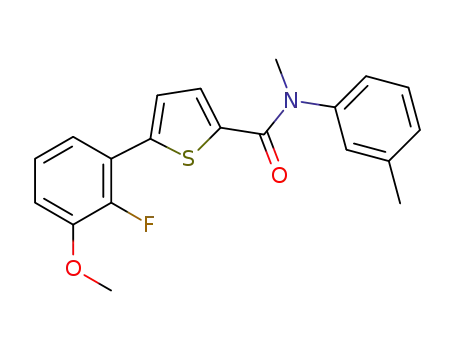 5-(2-fluoro-3-methoxyphenyl)-N-methyl-N-(m-tolylthiophene)-2-carboxamide