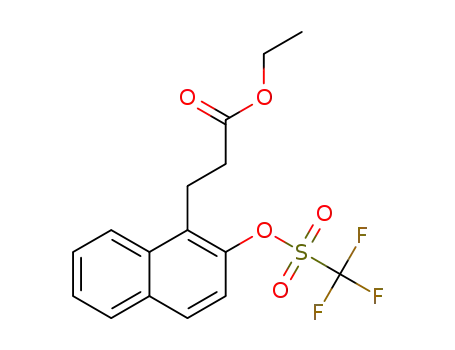 ethyl 3-(2-(((trifluoromethyl)sulfonyl)oxy)naphthalene-1-yl)propanoate